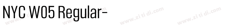 NYC W05 Regular字体转换 NYC W05 Regular字体转换